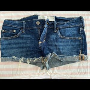 Abercrombie jean shorts, size 2